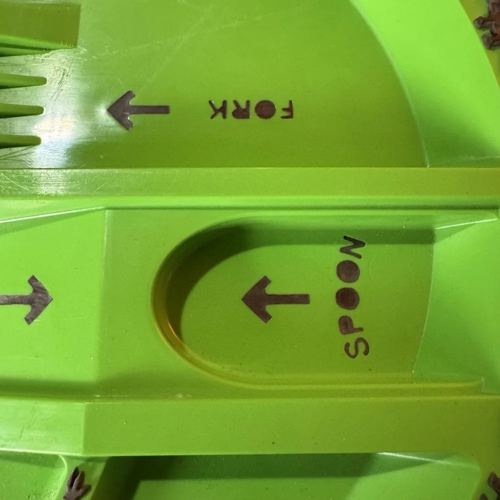 Constructive Eating Construction Zone Plate Green Toddler Divided Plate 9